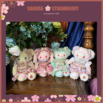 (Currently in production) sosoamor * Original cherry blossom strawberry lolita strap bear suit