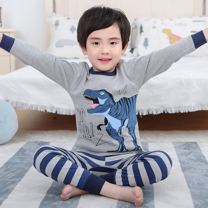 Boys' Autumn Cotton Underwear Set, Children's Cotton Thermal Wear, Student Pure Cotton Thermal Underwear, Boys' Snake-Themed Pajamas