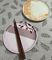 Handling stock Porcelain Life 7 5 Inch Vegetable Pan Flat Disc Pick Up Special Price