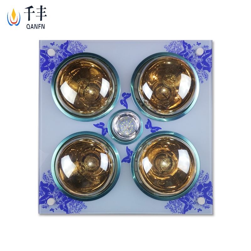 Tempered glass-faced bath master traditional PVC plasterboard and other built-in bathroom powder room heaters