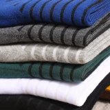 Демисезонные носки, черные трендовые спортивные дезодорированные гольфы, увеличенная толщина, впитывают пот и запах, средней длины