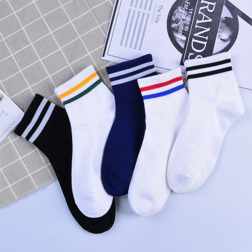 Спортивные носки для мальчиков, белые гольфы для школьников, средней длины, осенние