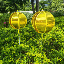 Dazzling Wind Ball Flash Round Ball Laser Windmill Building Disc Park Kindergarten Decoration Games Childrens Toy Color Ball