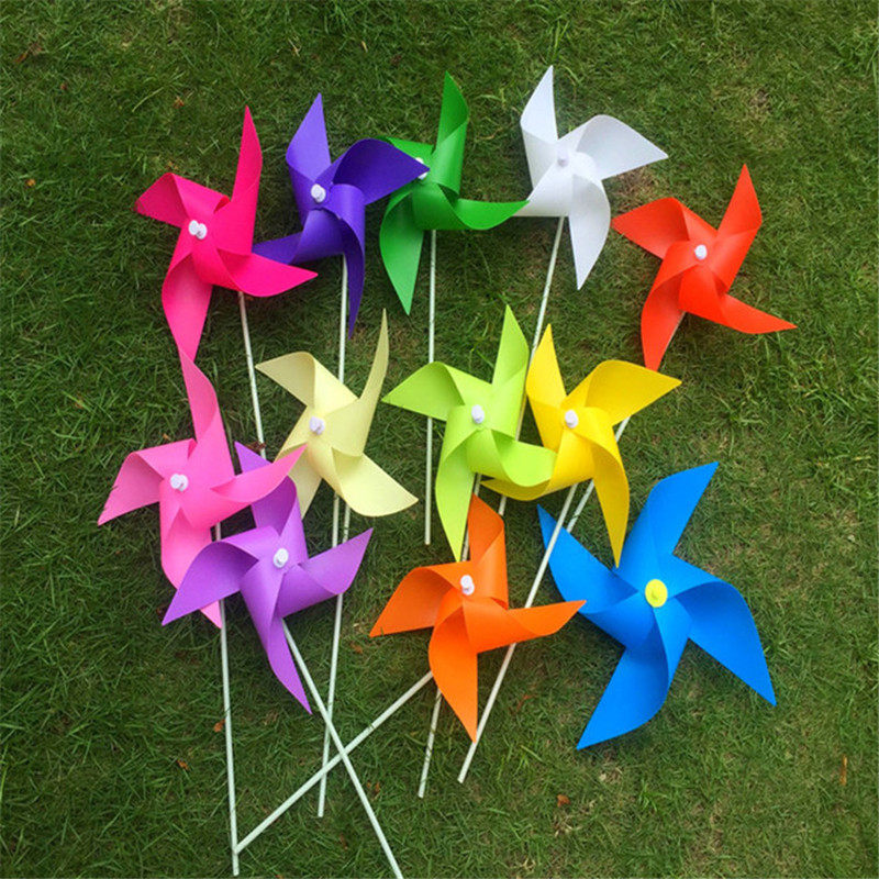 Four Leaves Small Windmill Outdoor Large Windmill Shop Window Furnishing Garden Decoration Spinning Big Windmill Children Toys Small Windmills
