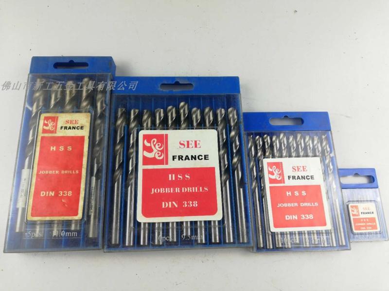 French SEE Sword Card Grinding High Speed Mesh Straight Shank Twist Drill Bit 5 3-13mm