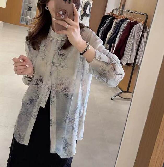 KEKE fashionable loose printed new shirt ຈີນ 0407