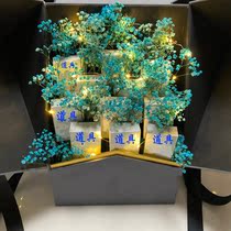 Couple gift box cigarette case boyfriend anniversary dazzling hmen gift finished cigarette packaging bouquet to send star