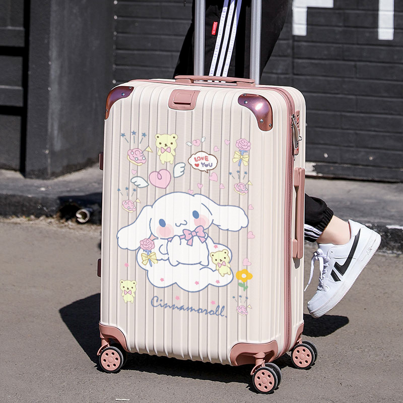 Suitcase woman 2022ins net red password pull-lever case leather case mute sturdy small 20-inch universal wheel aluminum frame