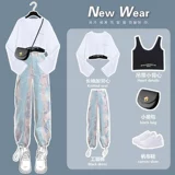 Модный летний комплект, штаны, в западном стиле