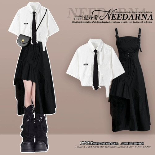 Новое женское маленькое черное платье в китайском стиле классное и сочетается с полным комплектом летней одежды, юбкой-сумкой для малышей, крутым и сексуальным черным платьем.