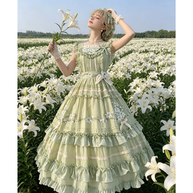 【Lily】Moyan Hanfu Lolita Dress Cla Series Pastoral Style Op Jsk Elegant Princess Dress New Arrival Offer