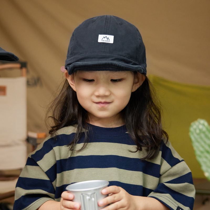 Children's Japanese-Style Parent-Child Short-Brimmed Hat, Girls' Summer Retro Versatile Baseball Cap, Boys' Sunshade and Sun Protection Soft-Top Hat