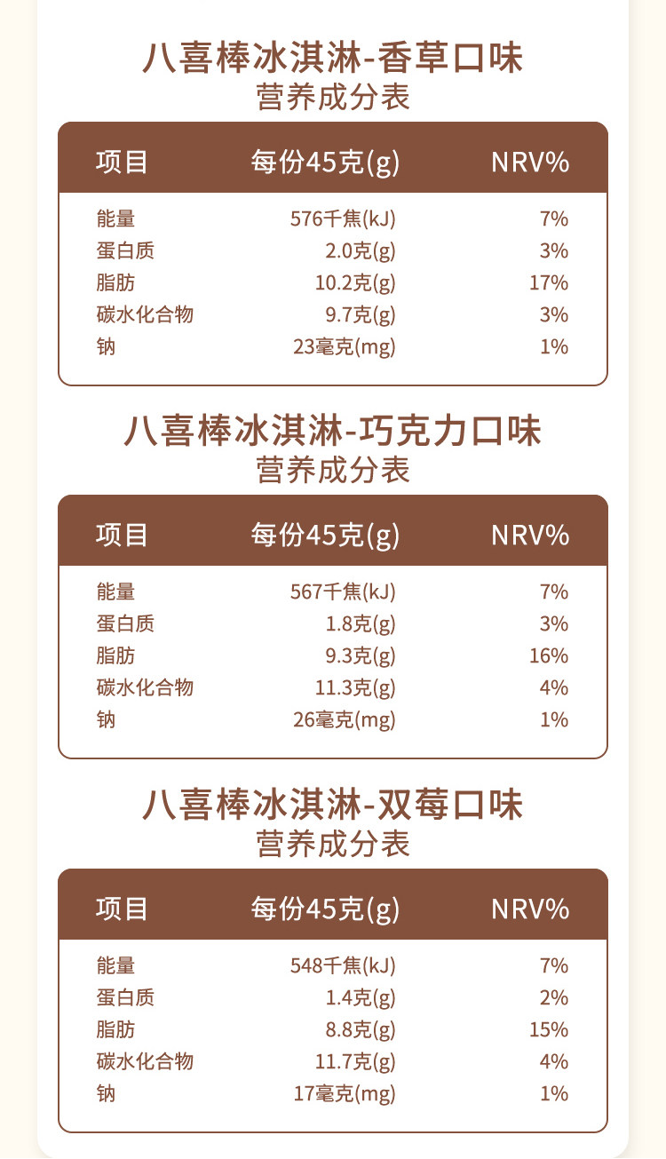 八喜冰淇淋 茶系+黑巧脆 mini棒 共45g*24支 图3