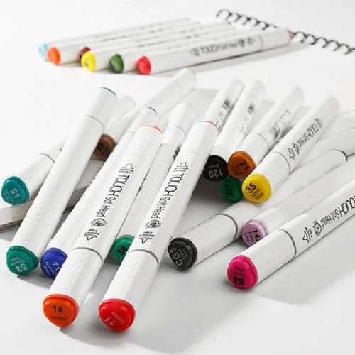 Xiupu Touchsofthead 7th -Generation Mark Pen Сингл одинокий одиночный одно безрезультатный черно -серая кожа одиночная одно студенческая арт -ручная масло -спирт с двойной маркой ручка с двойной маркой