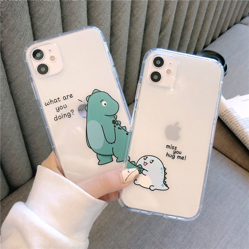 Cartoon Fruit Little Dinosaur Phone Case For Iphone Pro Models_voghion.com