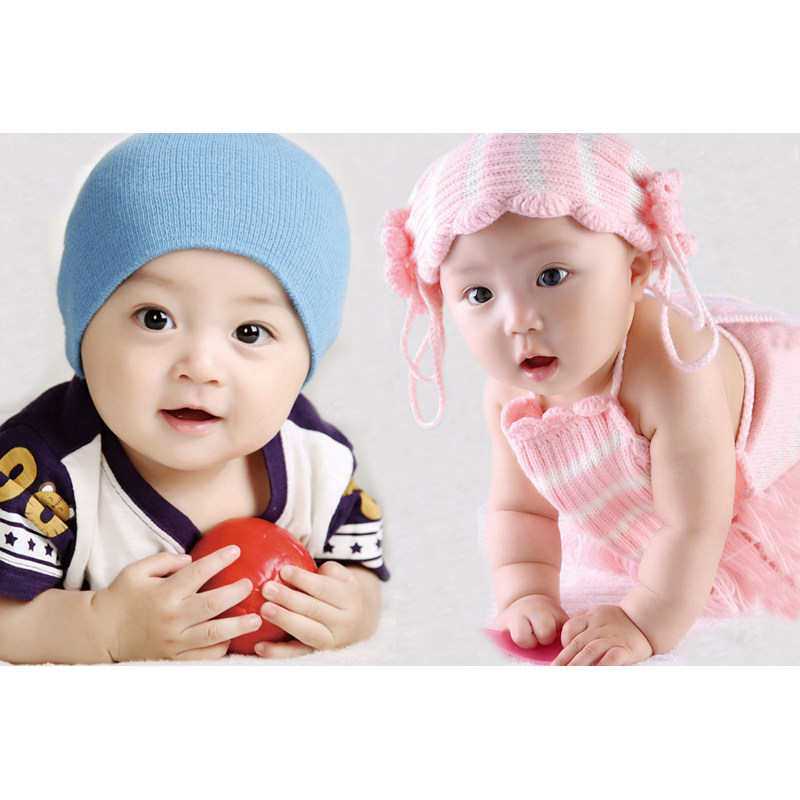 Cute Twins Dragon and Phoenix baby poster big eye doll pictorial men and women baby photo wall stickers pregnancy preparation A48