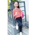 Cô gái mùa thu 2019 phiên bản mới của Hàn Quốc của chàng trai lớn tay dài quần cà rốt thời trang nước ngoài thời trang hai mảnh phù hợp đồ bơi cho bé Phù hợp với trẻ em