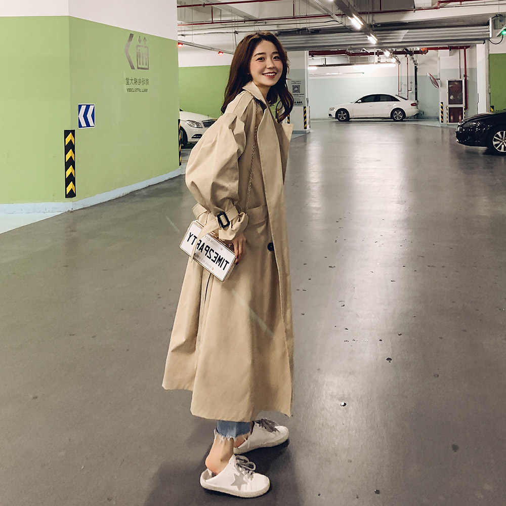 Liplayful Inn Wind dress Women's medium long version 2022 new popular temperament Korean version loose Spring and autumn clothing jacket-ins tide