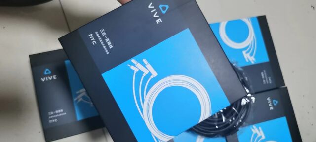 HTC vive first generation three-in-one 5-meter helmet cable htc pro helmet cable