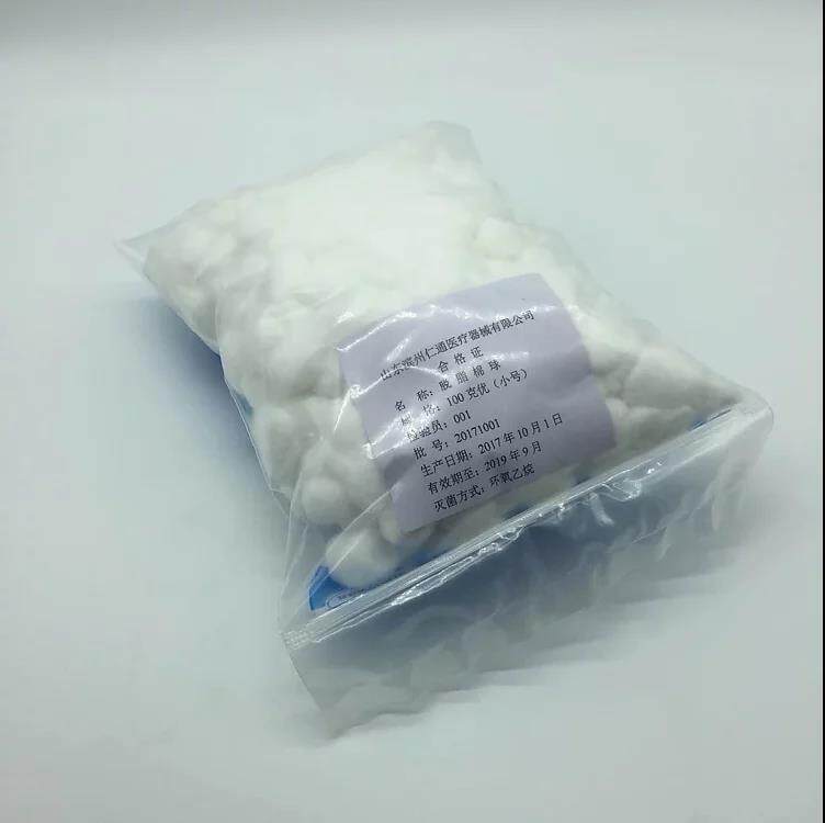 Medical degreased cotton ball baby oral medicine cotton alcohol disinfection sterile beauty makeup cotton ball big number 100 gr