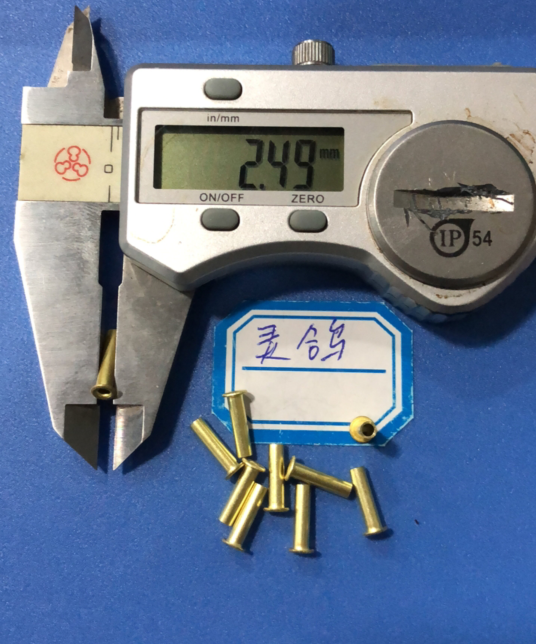 2 5*0 3*11 5 total length copper tubular full hollow rivets 33 yuan, 1,000 pieces