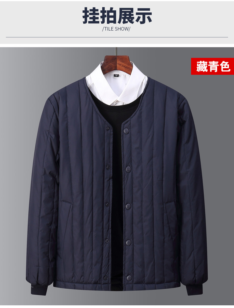 Утепленный пуховик для пожилых людей, комплект, для среднего возраста, V-образный вырез, большой размер Dream XI Jie 