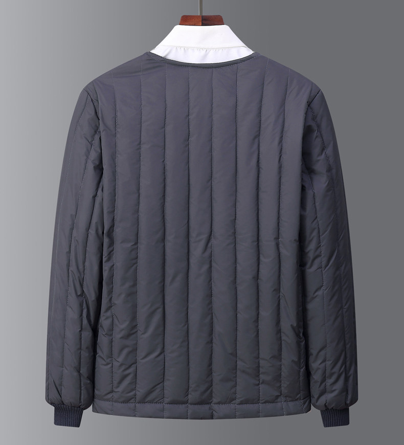 Утепленный пуховик для пожилых людей, комплект, для среднего возраста, V-образный вырез, большой размер Dream XI Jie 