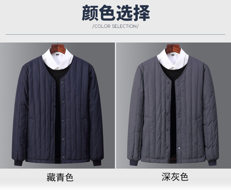 Утепленный пуховик для пожилых людей, комплект, для среднего возраста, V-образный вырез, большой размер Dream XI Jie 