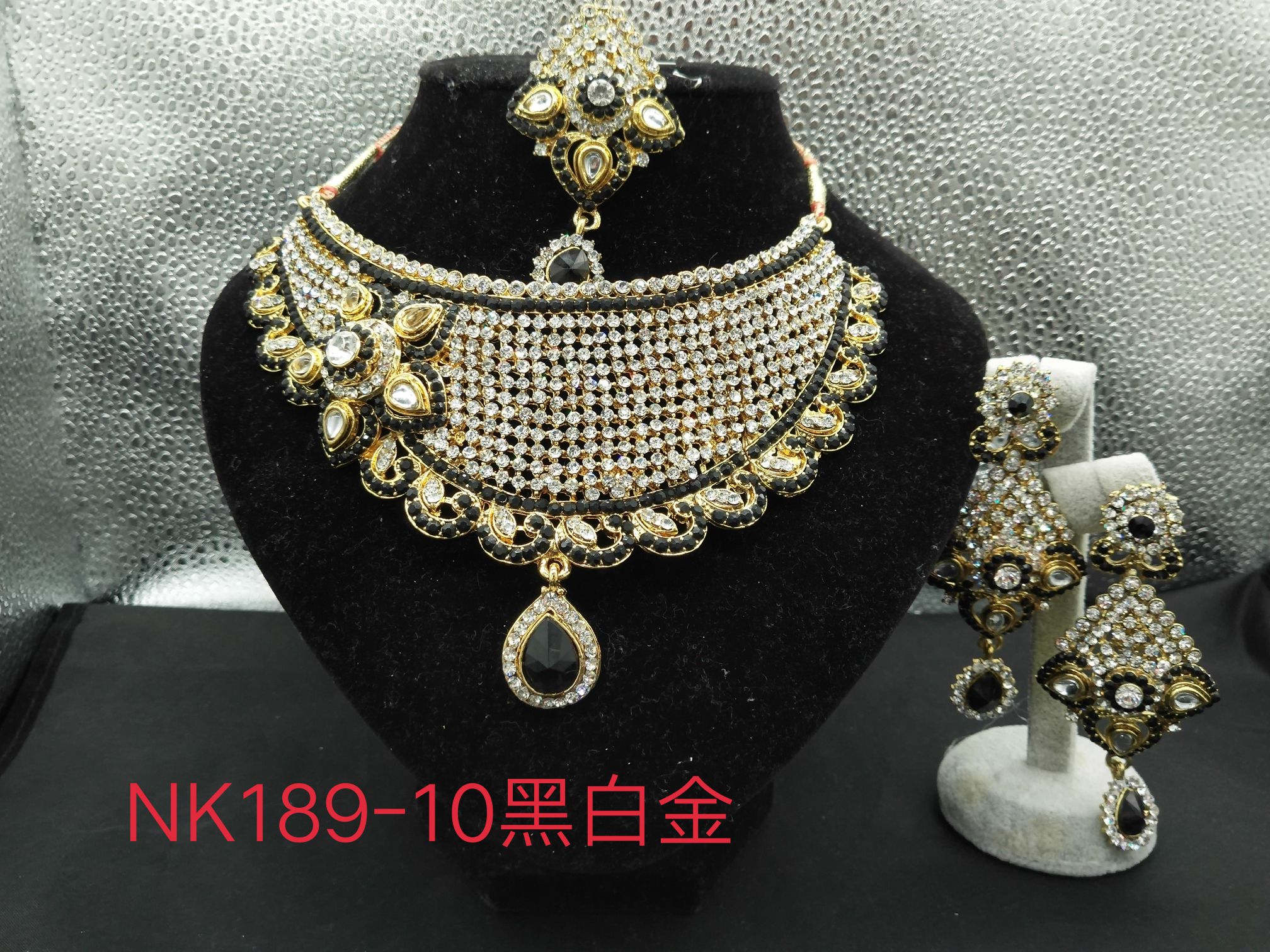 India imports new necklace set NK189-10 necklace brow earrings with earrings belly dance India danced