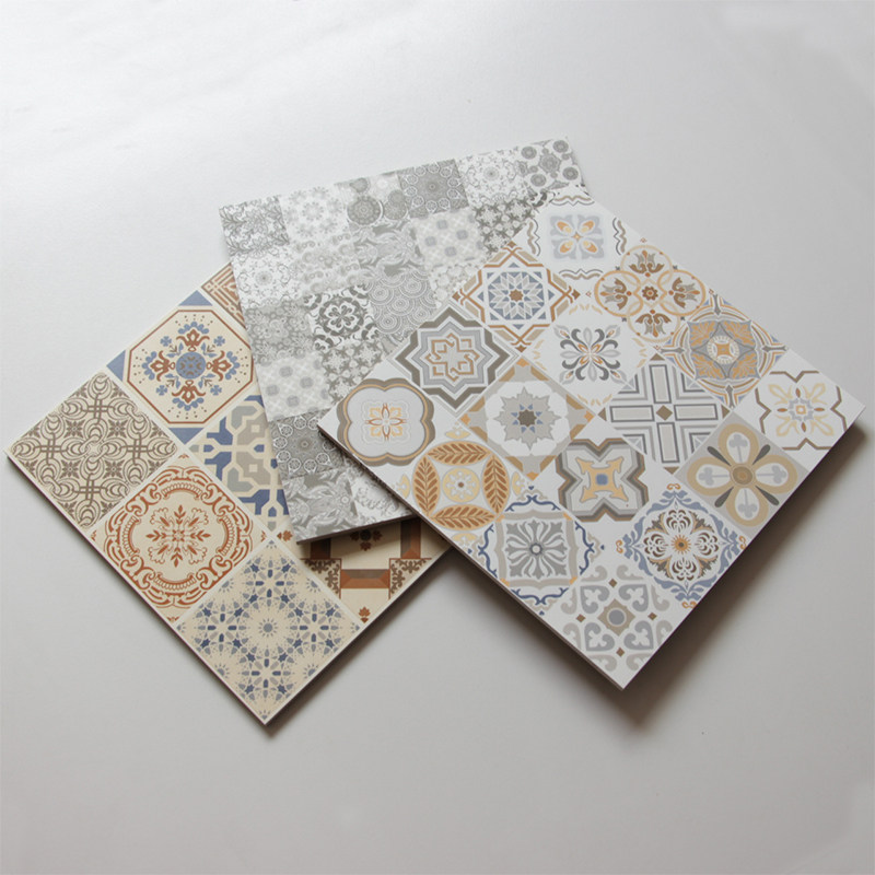 Mediterranean Imitation Ancient Brick Small Flower Brick 300x300 Industrial Wind Flake Dining Hall Art Background Wall Brick Non-slip Floor Tiles