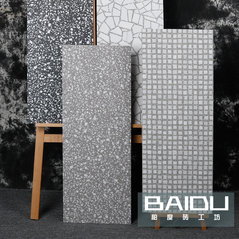 Baidu modern industrial style cement tile flower tile terrazzo tile kitchen powder room wall tile floor tile 300x800