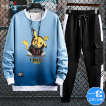 Sweatshirt Men Tide ins Autumn Tide Brand Set with Youth Couple Cartoon hipster base shirt