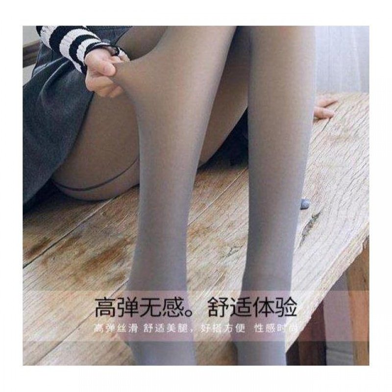 Stewardess Grey Sole Digging Hole with Fake Overdraft Meat Sloth Socks Socks Free Pants Socks Autumn Winter Inner Lap Pants Woman gush thicken