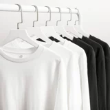 Двухцветный хлопковый цветной лонгслив для отдыха