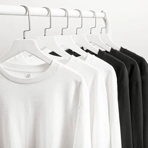 Двухцветный хлопковый цветной лонгслив для отдыха