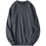 Экономически эффективным!Темно -серый 430 г тяжелый твердый цвет плюс бархатный утолщенный и теплый повседневный ветер притворяется мужчинами и женщинами