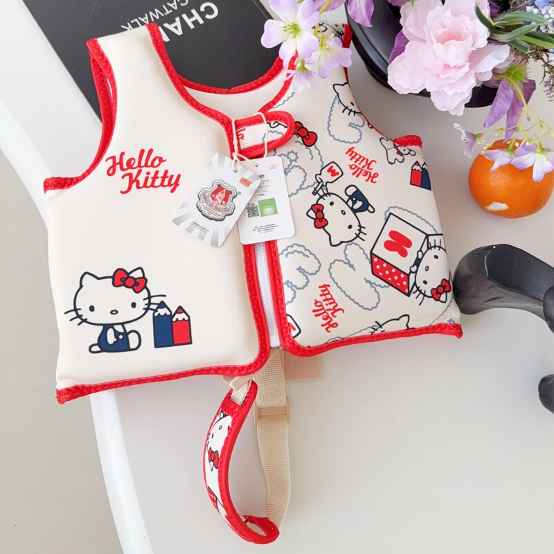Genuine Kt Cat Buoyancy Vest for Boys and Girls, Children's Safety Inflatable-Free Life Jacket, Cartoon Swimming Vest for Pool and Beach Genuine Kt Cat Buoyancy Vest for Boys and Girls, Children's Safety Inflatable-Free Life Jacket, Cartoon Swimming Vest for Pool and Beach