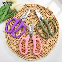 Floral clothes gardening scissors household gardener cut flowers flower shop with Pruning flower branch wrapping paper ribbon Scissors