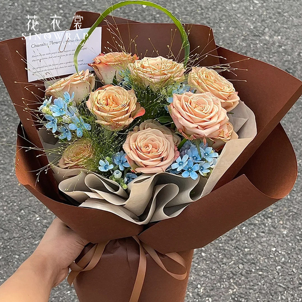 Fenghua Pure Color Art Paper Has Good Toughness Flower Dress