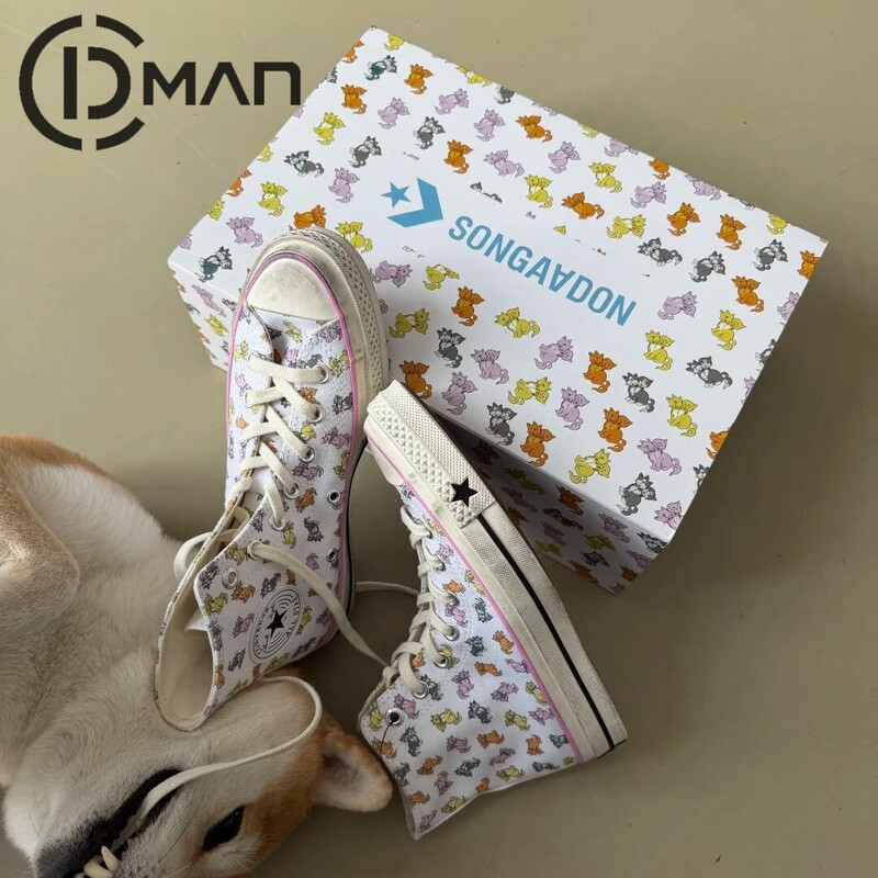 Converse Songaadon Converse X 1970S High-Top Mutant Cat Lace-Up Casual Shoes A27307C