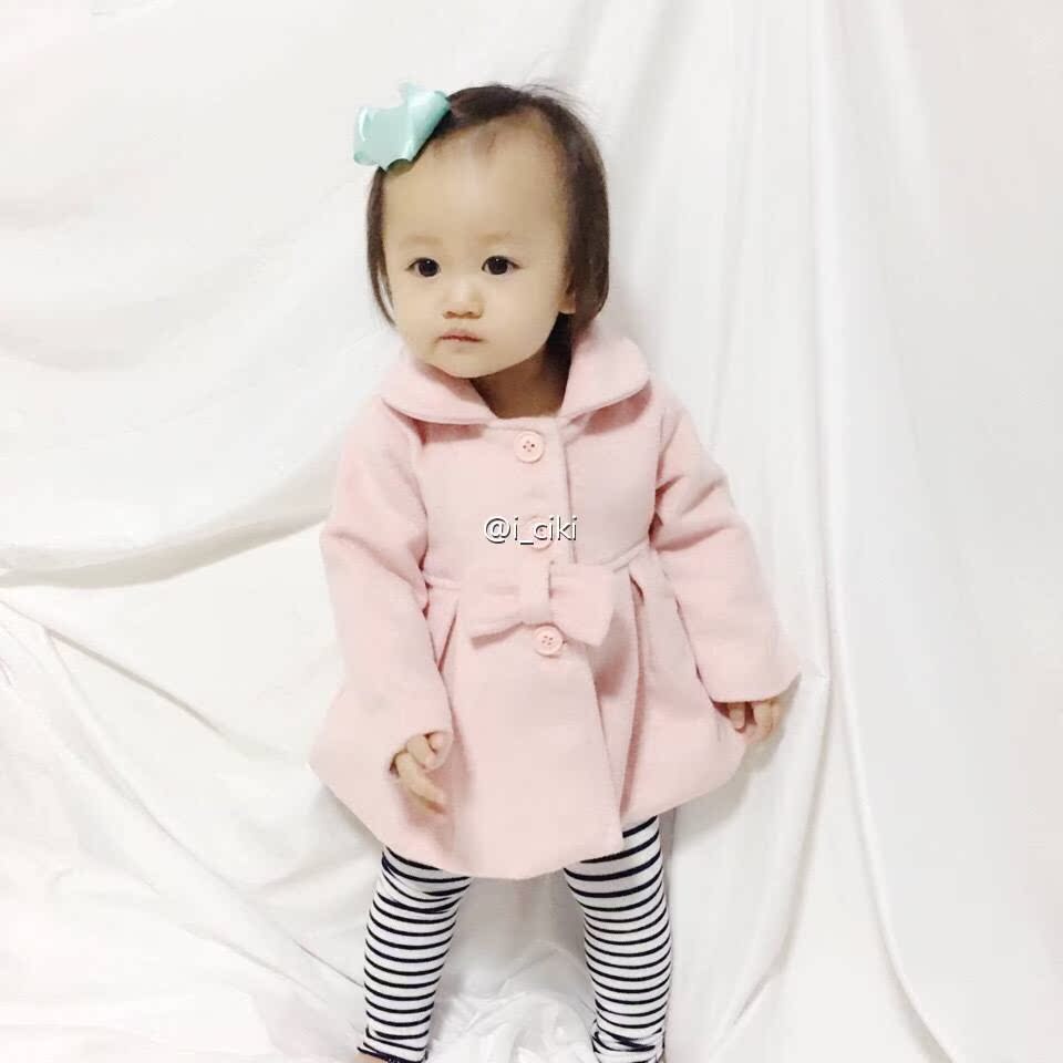 Manteau pour fille ICIKI en de laine - Ref 2162314 Image 11