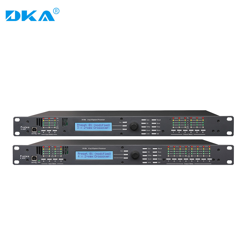 DKA 4 8SP 4 in 8 out of professional digital audio processor stage performance effectors 3 6SP 3 in 6 out