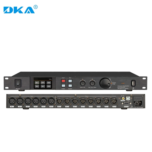DKA Touch Screen Digital Audio Processor 8 в 8 в 8 Профессиональных эффектов динамика на стадии производительности с китайским программным обеспечением
