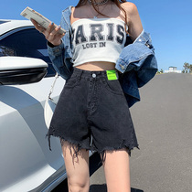 High waisted denim shorts Women summer thin 2021 New loose wide leg a net red super short hot pants tide ins