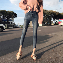 2021 Spring and Autumn New High Waist Jeans Womens Skinny Slim Joker Pencil Pants Tide