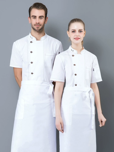 Рабочая одежда шеф-повара столовой с коротки
