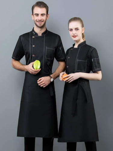 Рабочая одежда шеф-повара столовой с коротки