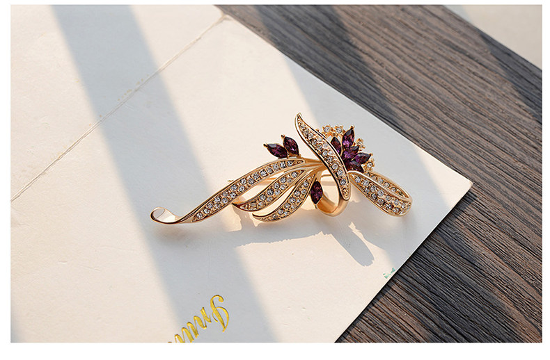 Broche femme en cristal autrichien - Ref 1172860 Image 23