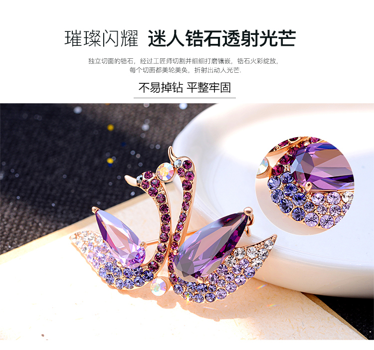 Broche femme en cristal artificiel - Ref 1174291 Image 12