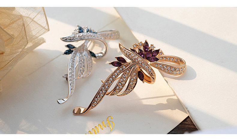 Broche femme en cristal autrichien - Ref 1172860 Image 14